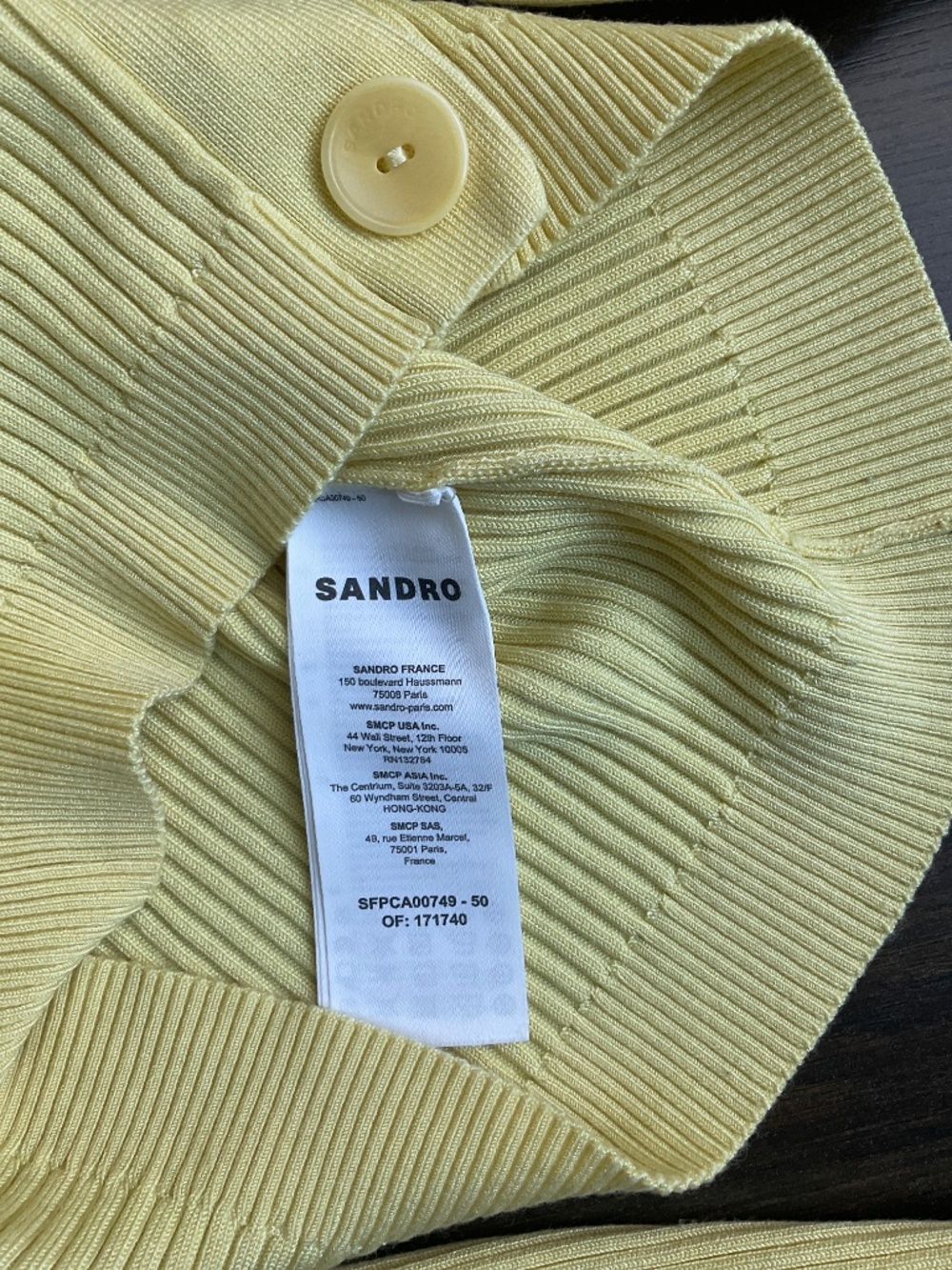Sandro Ribbed Crop Cardigan - Picture 5 of 8